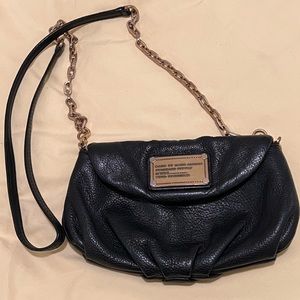 Black leather clutch/cross body bag Marc by Marc Jacobs